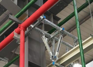 登封该抗震支架的整体式支吊架结构协调性好